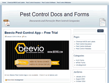 Tablet Screenshot of pestcontroldocs.com